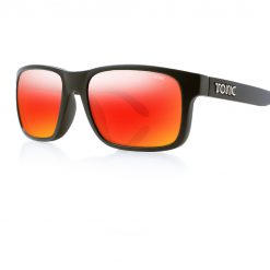 Tonic Eyeware Tonic Sunglasses Mo Matt Blk Glass Mirror Red G2 Slicelens