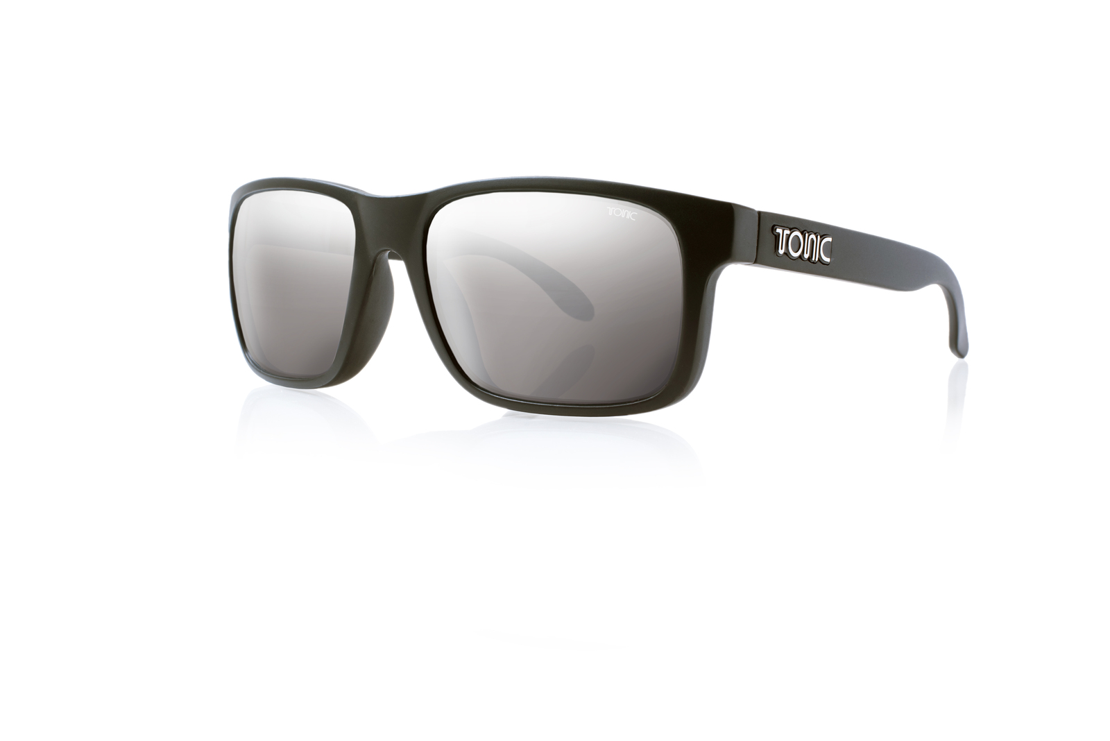 Tonic Eyeware Tonic Sunglasses Mo Matt Blk Glass Mirror Silver G2 Slicelens