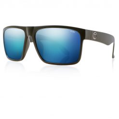 Tonic Eyeware Tonic Sunglasses Outback Matt Blk Glass Mirror Blue G2 Slicelens
