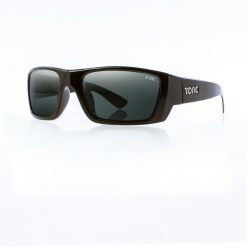 Tonic Eyeware Tonic Sunglasses Rise Shiny Blk Glass Photochromic Grey G2 Slicelens
