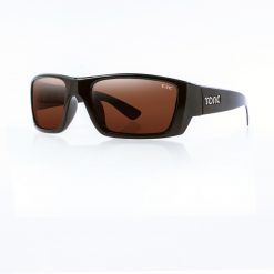 Tonic Eyeware Tonic Sunglasses Rise Mat Blk Glass Photochromic Copper G2 Slicelens