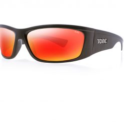 Tonic Eyeware Tonic Sunglasses Shimmer Matt Blk Glass Mirror Red G2 Slicelens