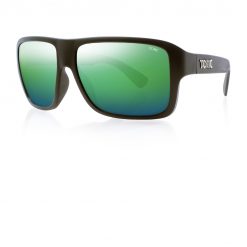 Tonic Eyeware Tonic Sunglasses Swish Matt Blk Glass Mirror Green G2 Slicelens