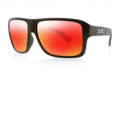 Tonic Eyeware Tonic Sunglasses Swish Matt Blk Glass Mirror Red G2 Slicelens