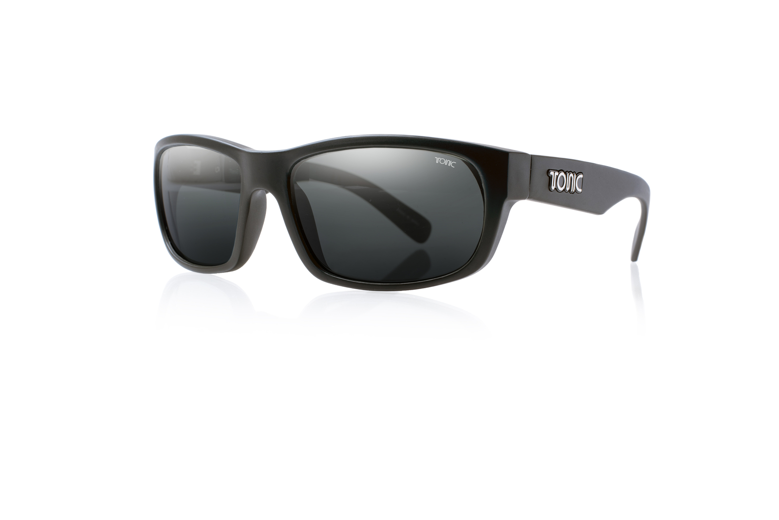 Tonic Eyeware Tonic Sunglasses Torquay Shiny Blk Glass Photochromic Grey G2 Slicelens
