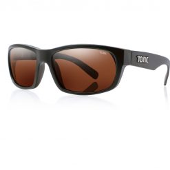 Tonic Eyeware Tonic Sunglasses Torquay Shiny Blk Glass Photochromic Copper G2 Slicelens