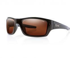 Tonic Eyeware Tonic Sunglasses Trakker Shiny Blk Glass Photochromic Copper G2 Slicelens