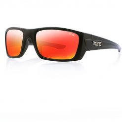 Tonic Eyeware Tonic Sunglasses Youranium Matt Blk Glass Mirror Red G2 Slicelens